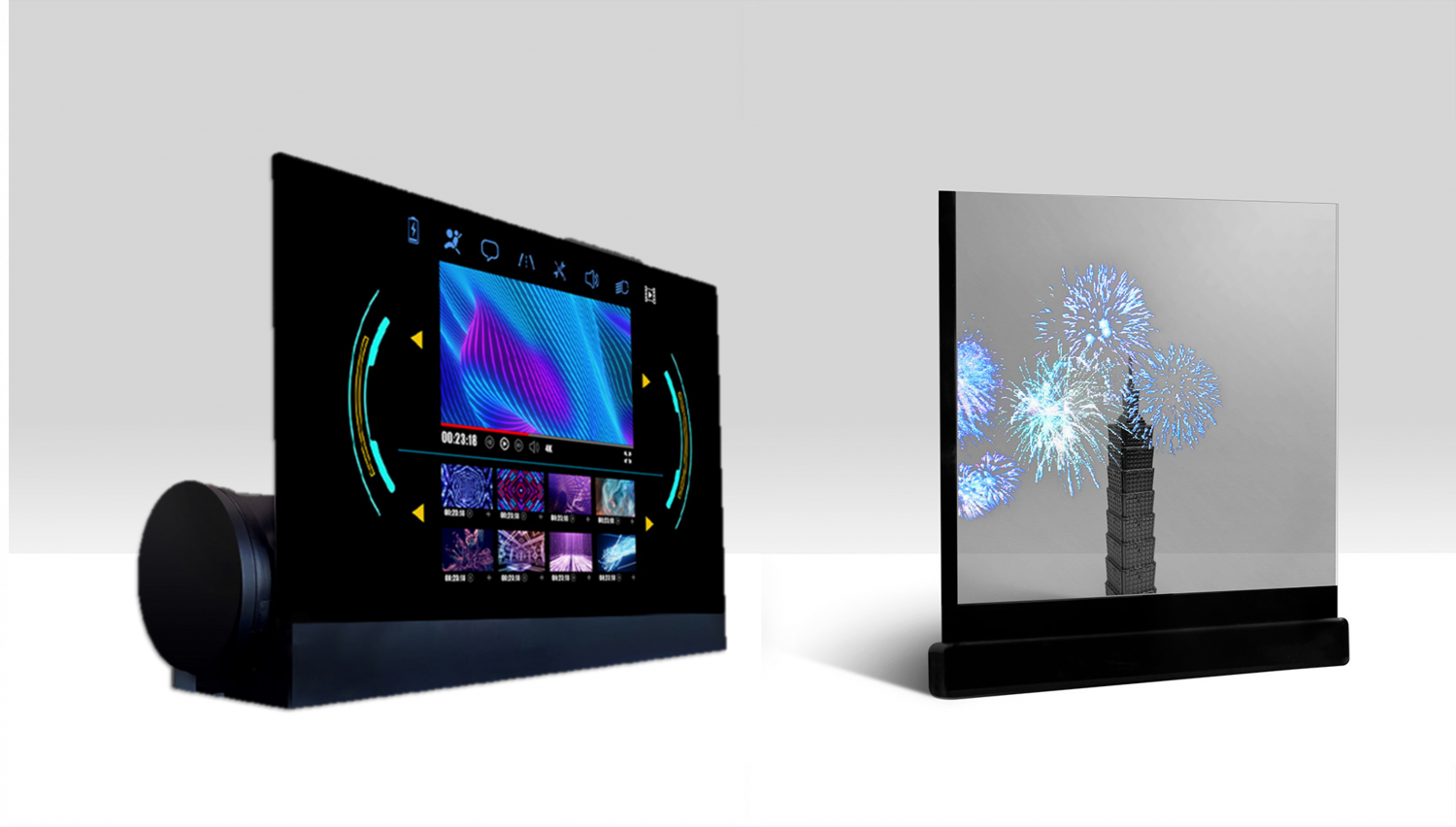 可卷式、折迭性、高透明